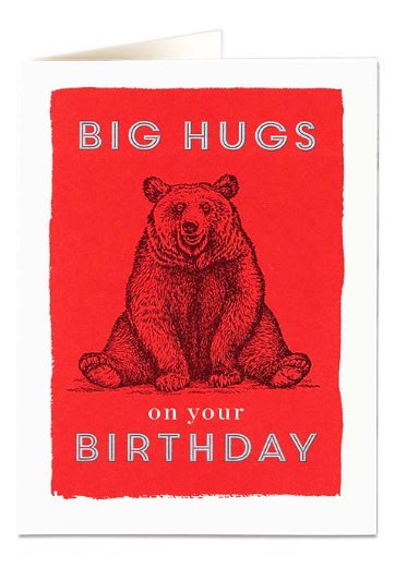 big hugs card