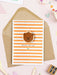 Birthday Bear Hugs Card With Wooden Decoration - Striped card Daisy Cat 