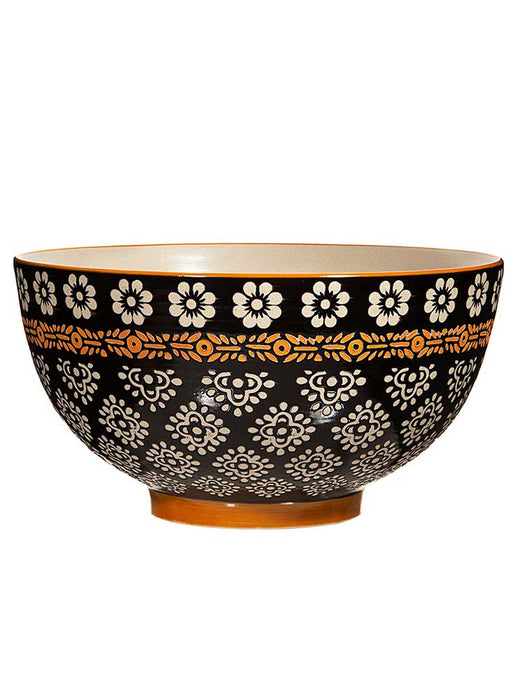 Black and Cream Tribal Pattern Bowl traditional gift The Northern Line 