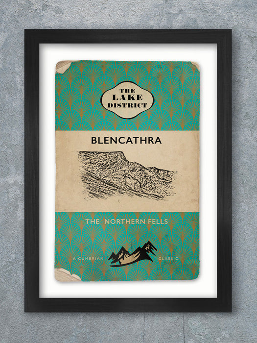 Blencathra Lake District Book cover style print