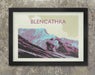 Blencathra vintage retro style poster print