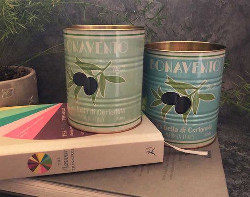 olive storage tin set