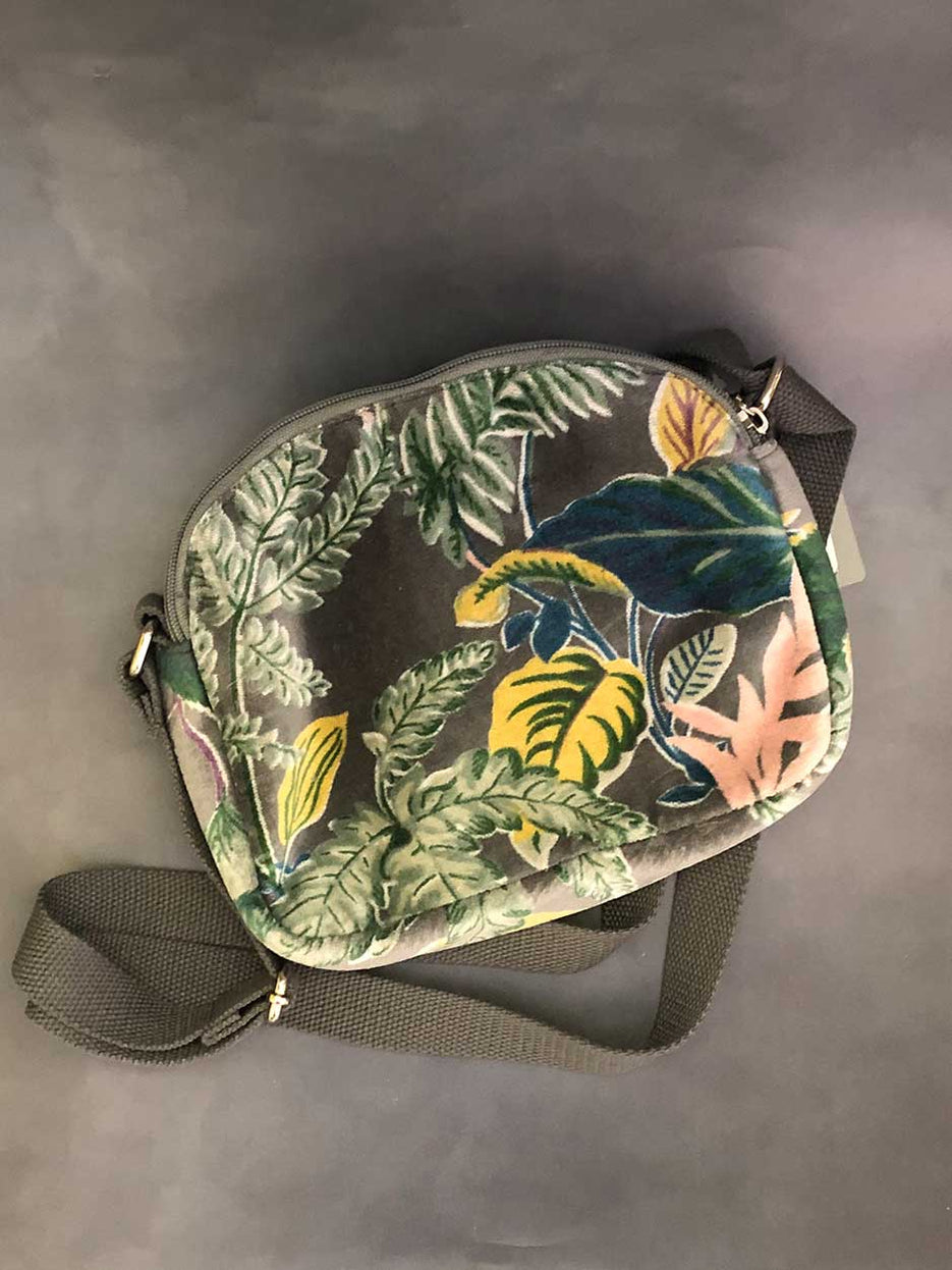 Botanical Velvet Cross Body Bag — The Northern Line