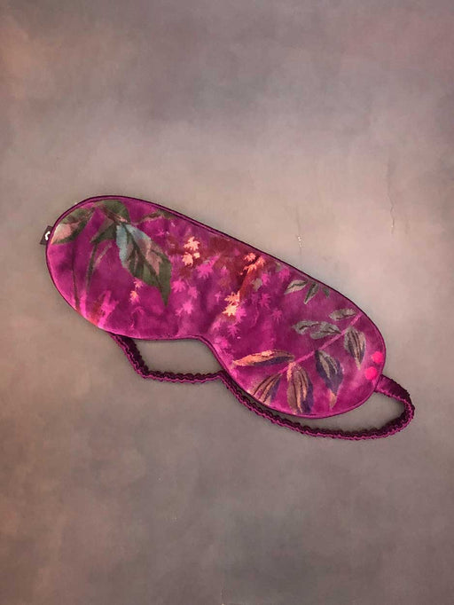 blush velvet eye mask