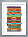 David Bowie song titles music book style print