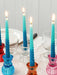 blue spiral candles