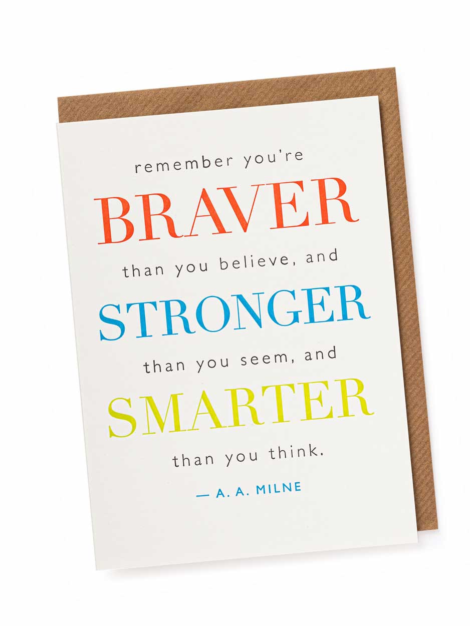 braver stronger smarter card