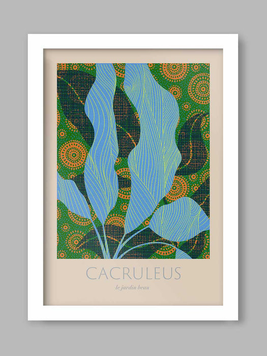 Cacruleus - Botanical Print. Gardening poster, horticultural print