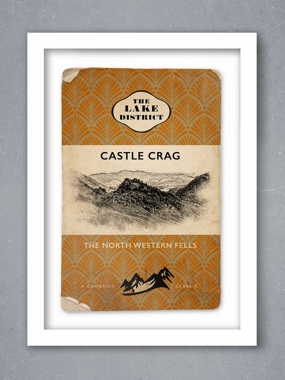 Castle Crag Vintage Style Poster print Posters The Northern Line 