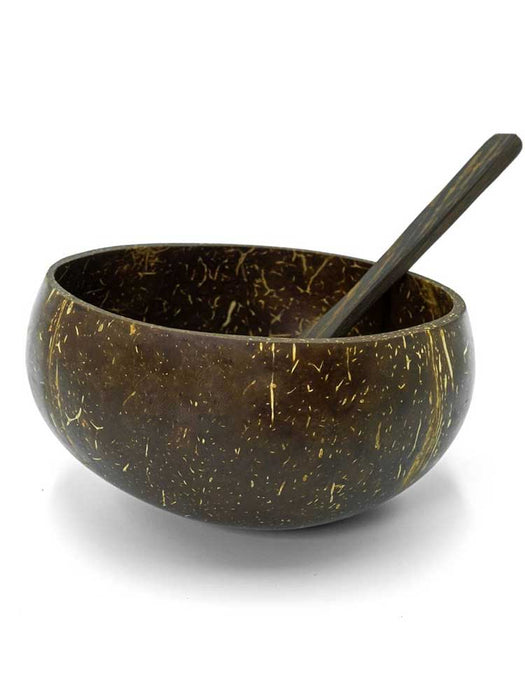 Coconut Bowl & Spoon Set Kitchen and Dining Jungle Culture 