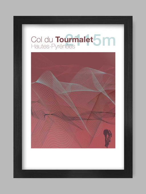 Cycling Climbs Poster Print - Col du Tourmalet The Northern Line 