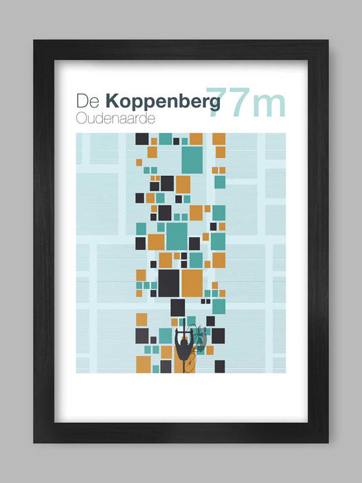 Cycling Climbs Poster Print - De Koppenberg The Northern Line 
