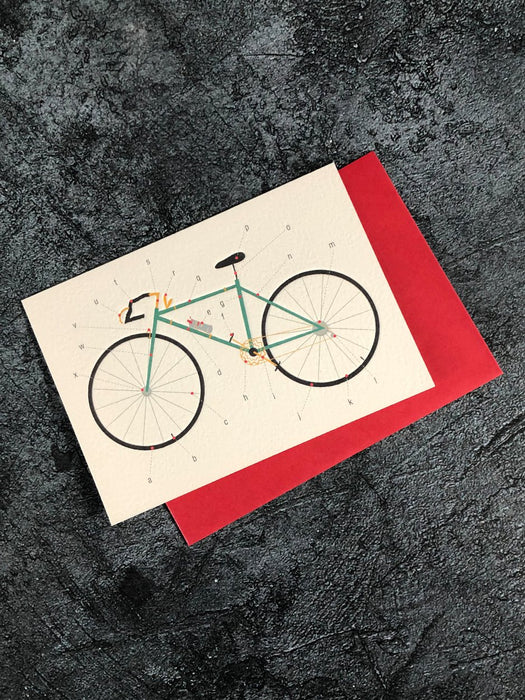 Cycling - Greetings Card card The Northern Line 