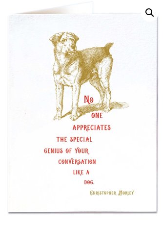 Dog - Blank Greeting Card card The Northern Line 