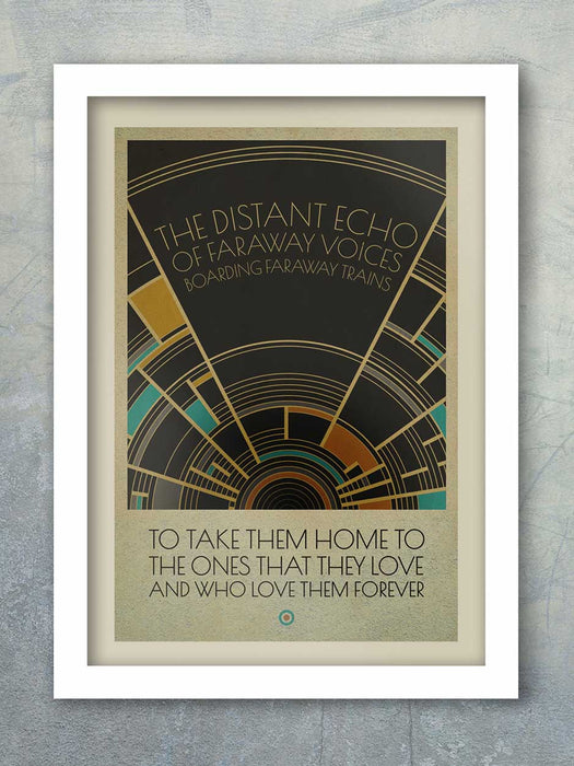 The Jam - Down In The Tube Station  quote music poster print