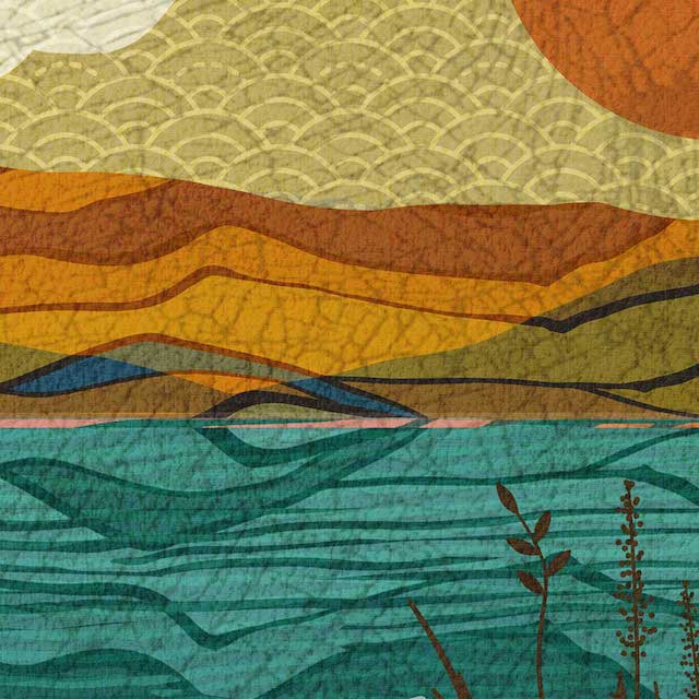 detail of easedale tarn lake district poster