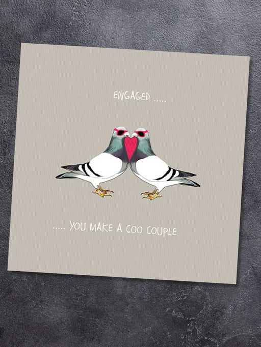 coo couple engagement card