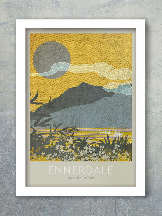 Ennerdale Water Lake District scenic poster print