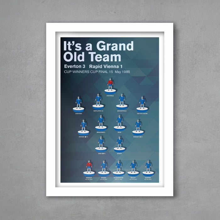 Everton 85 - Cup Winners Cup Poster Print