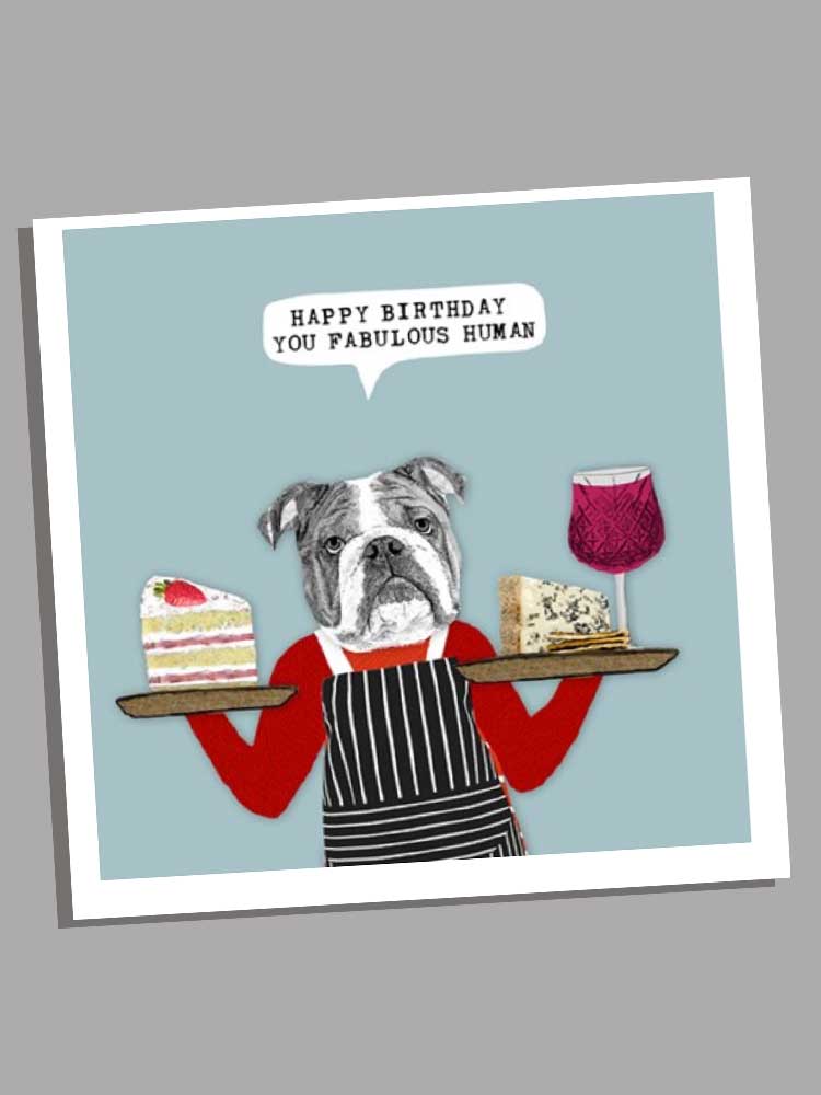 fabulous human birthday card