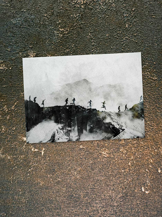 Fell Runners Blank Greeting Card — The Northern Line