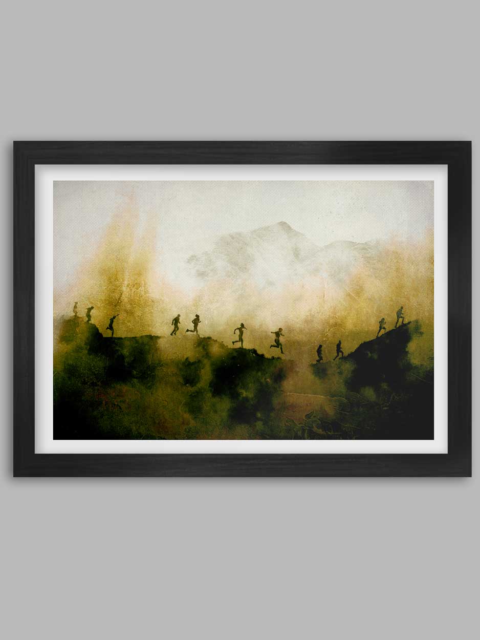 fell runners poster print