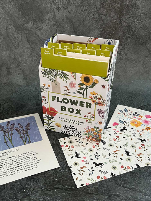 flower box postcard set