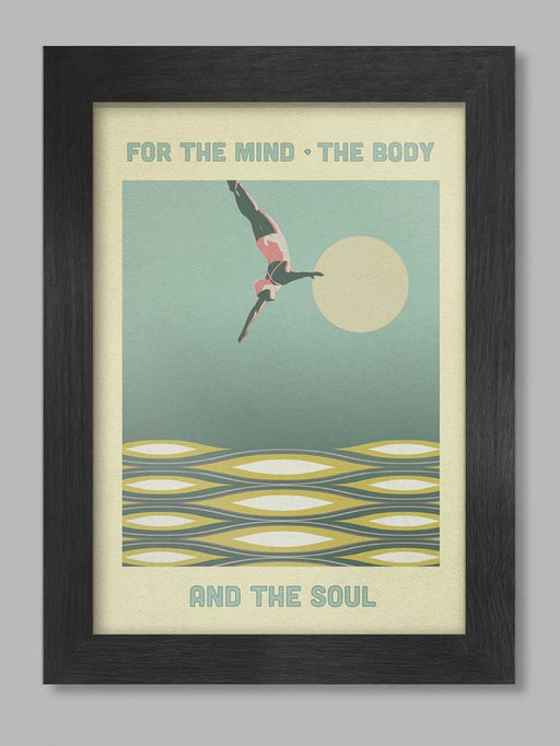 mind body soul swim poster