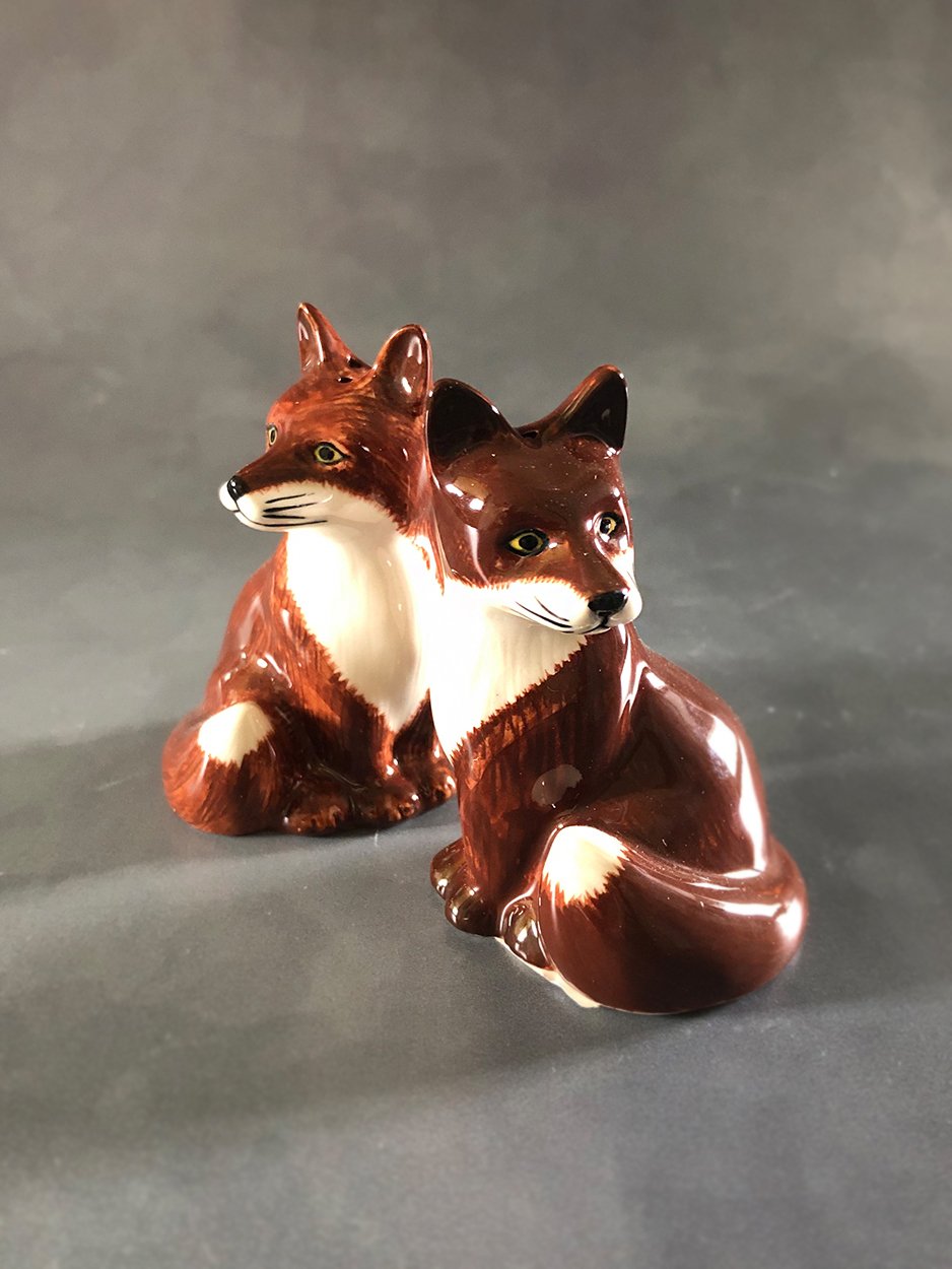 fox salt and pepper set