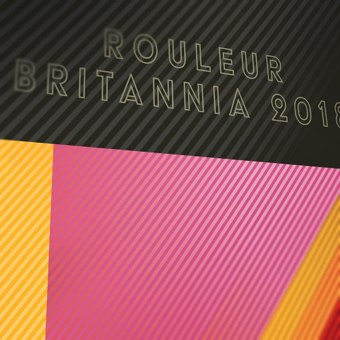 Froome, Thomas and Yates Cycling Poster Print - Rouleur Britannia. Celebrating the unique 2018 Grand Tour treble, when british riders completed a clean sweep of the three Grand Tours. The hat-trick