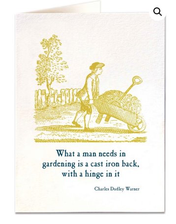 Gardening - Blank Greeting Card card The Northern Line 