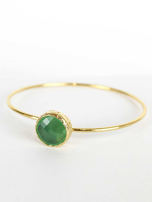 green stacking bangle