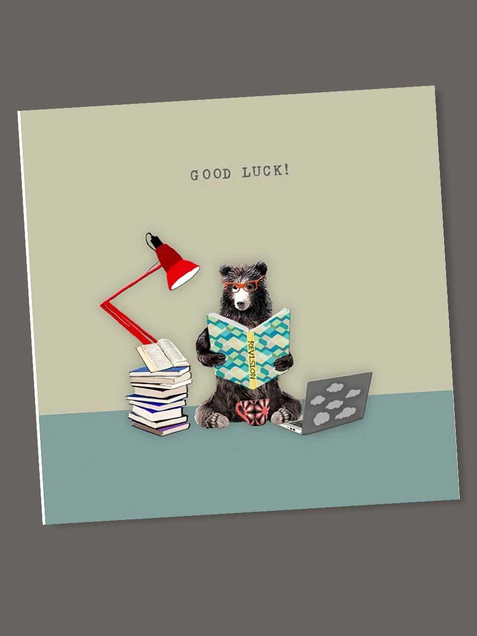 good luck bear card