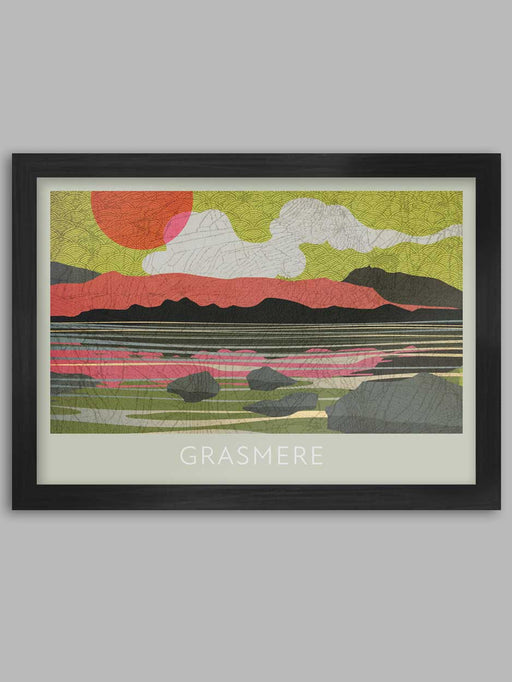 grasmere water poster print