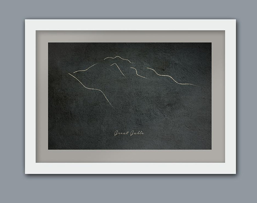 Great Gable Sketch Poster print