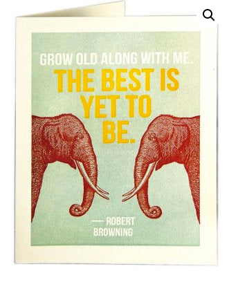 Grow Old With Me - Blank Greeting Card card The Northern Line 