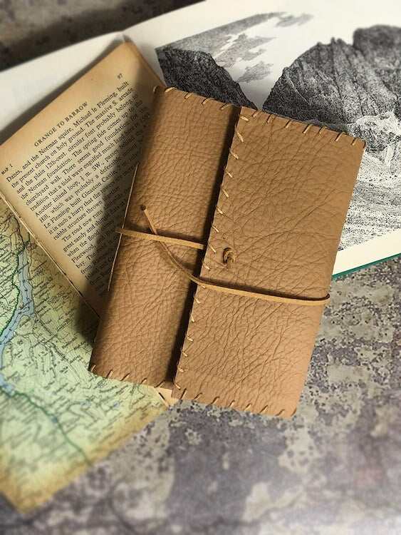 Handmade in Cumbria - Leather Notebooks Gift The Northern Line 