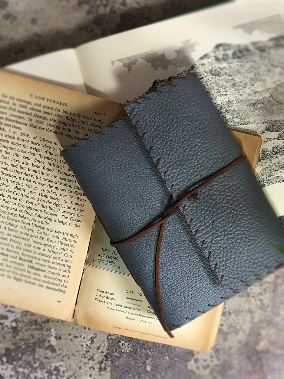 Handmade in Cumbria - Leather Notebooks Gift The Northern Line 