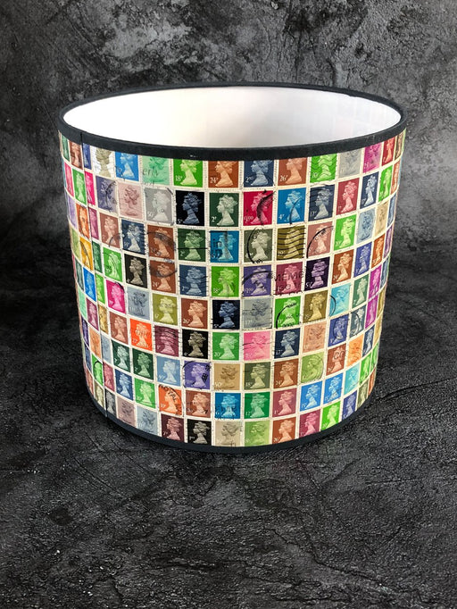 handmade stamp lampshade