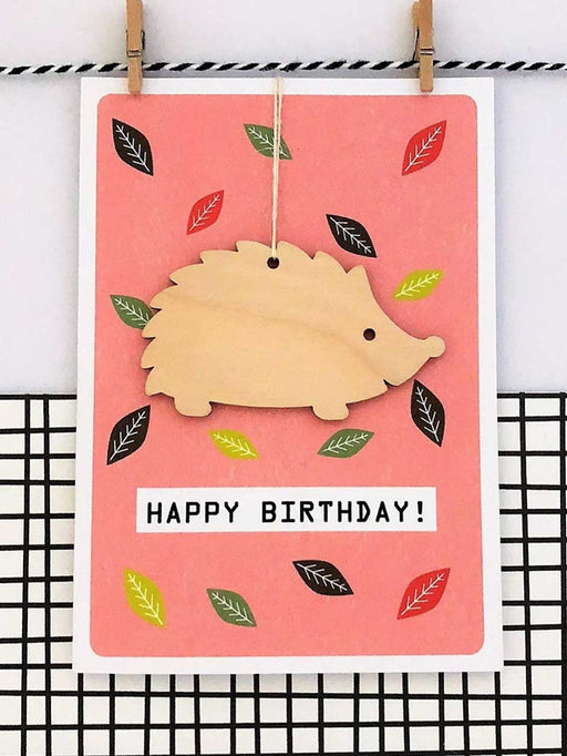 hedgehog birthday card