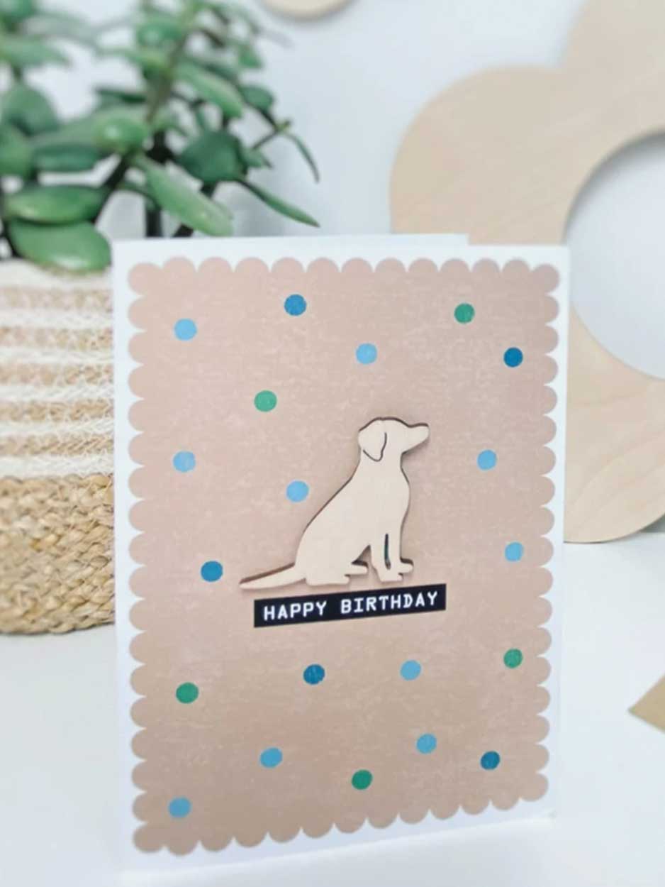 dog birthday card