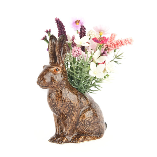 quail hare bud vase