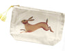 hare cotton wash bag 100% natural heavyweight cotton