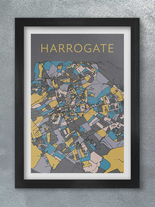 Harrogate map poster
