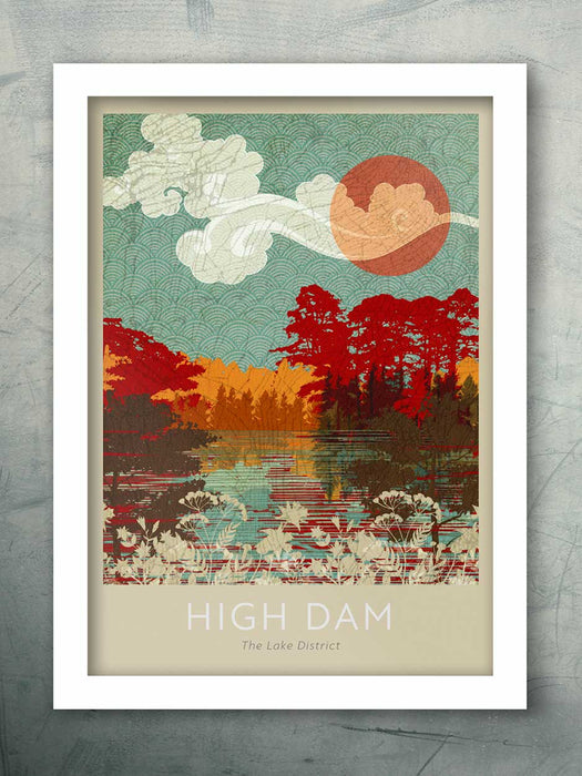 High Dam beautiful walks and views poster print
