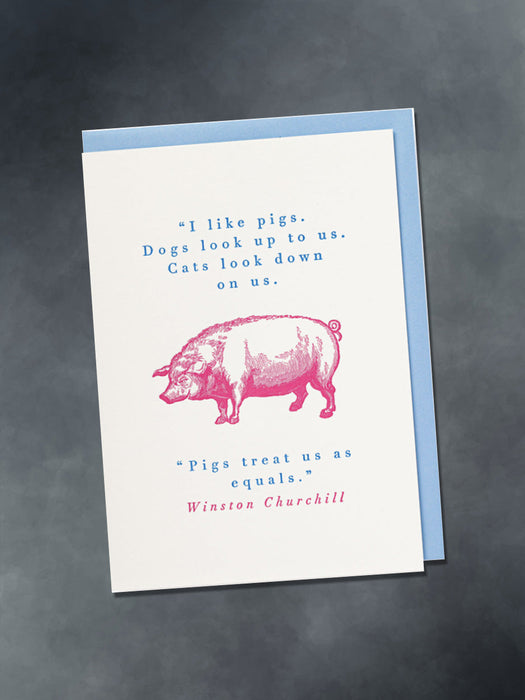 'I Like Pigs' Card card The Northern Line 
