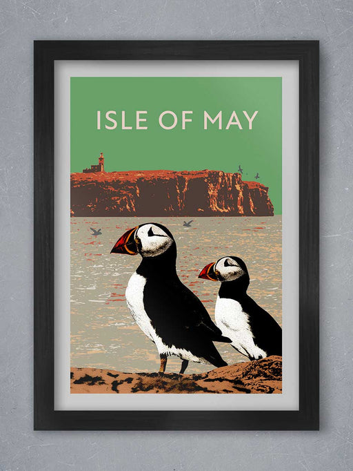 Isle of May Poster, Puffin Poster