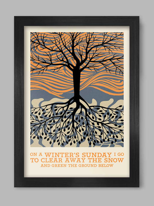 January Hymn, a winter poster celebrating the Decemberists song.