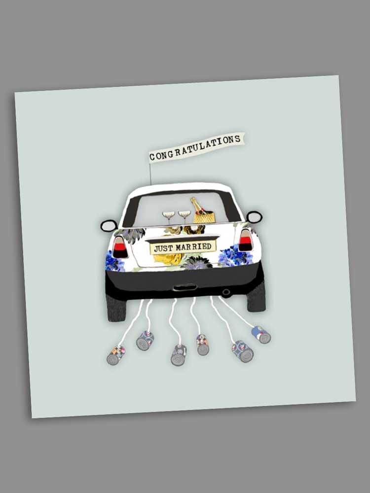 just married card