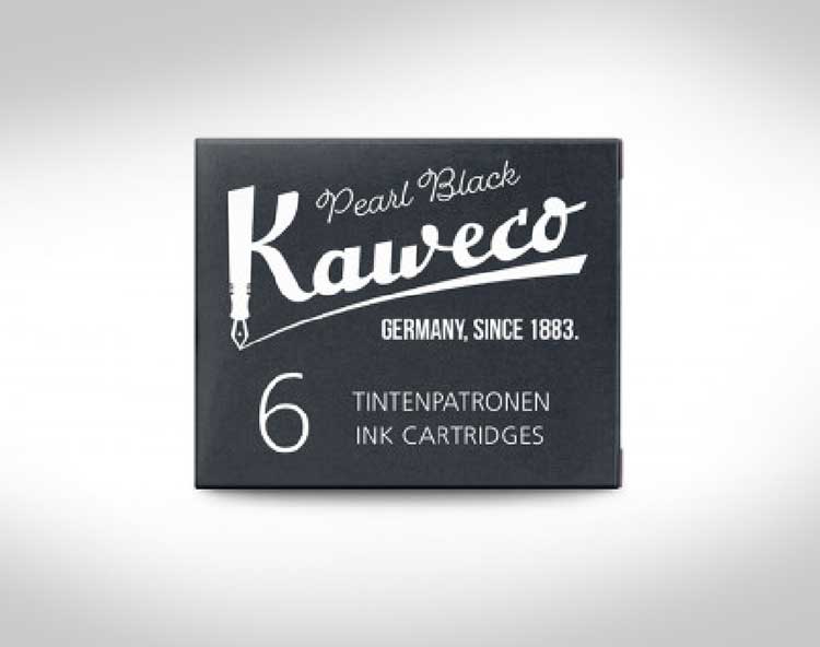 Kaweco Fountain Pen tradtional gift The Northern Line Spare Ink (Pk6) Black 